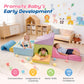 Yexmas 8-Piece Toddlers Climbing Toys, Soft Foam Climbing Blocks with Ball Pit, Kids Indoor Climbing Crawling Activity Soft Play Set