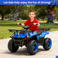 Yexmas 24V Kids ATV,Electric ATV for Kids 4 Wheelers Quad Car Toy, Ride On Toy Car As Gift for Kids,Blue