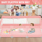 Babyeap Large Baby Playpen with Mat,71"x50"Playpen for Babies and Toddlers,Baby Play Yard Baby Fence Play Area Indoor Outdoor,Pink