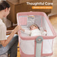 Babyeap 3 in 1 Baby Bassinet,Baby Basinet Bedside Sleeper, Standalone Baby Crib,6 Height Adjustable Portable Crib for Newborn