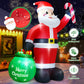 Yexmas 8FT Christmas Inflatable Santa Claus with Gift Bag,Christmas Blow Up with Built-in LED Lights for Indoor Outdoor Xmas Decoration