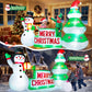Yexmas 9FT Christmas Inflatable Snowman with Tree, Blow Up Outdoor Yard Decoration with Built-in LED Light for Yard Gardern Lawn