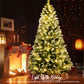 Yexmas 6ft Pre-Lit Green Christmas Tree, 11 Modes Colored LED Lights, Artificial Xmas Tree with Large Storage Bag