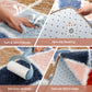 CozyDesg 4ftx6ft Area Rugs,Shag Fluffy Checkered Rugs for Living Room,Bedroom,Modern Room Decor Carpet, Non-Slip Floor Rug,ColorfulA
