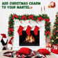 Yexmas 9FT Pre-Lit Christmas Garland with LED Lights, Decorated with Bows, Pinecones and Berry Clusters, Battery Operated Xmas Garland for Mantel, Stair, Door