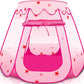 Yexmas Kids Play Tent, Pop Up Princess Tent Girls Kids Playhouse, Foldable Ball Pit with Carrying Bag