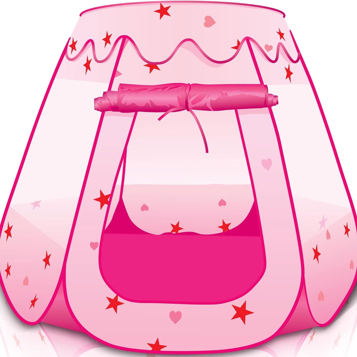 Yexmas Kids Play Tent, Pop Up Princess Tent Girls Kids Playhouse, Foldable Ball Pit with Carrying Bag