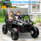 Yexmas 24V Kids Ride on Car Truck,2 Seater Kids Electric Car with Remote Control,Toddler Ride on Car with 110lb Weight Capacity,Black