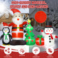 Yexmas 6FT Christmas Decorations Inflatables with Blow Up LED Lights, Santa Claus Snowman Penguin Gift Boxes & Christmas Tree for for Holiday Decor,Xmas Party,Yard, Garden and Lawn