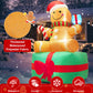 Yexmas 6 ft Christmas Inflatables Gingerbread Man with Candy, Blow up Outdoor Decorations with LED Lights Built-in for Holiday Party Xmas Yard Garden