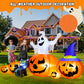 Yexmas 8FT Halloween Inflatable Decoration with Ghost, Black Cat and Pumpkins,Built-in LED Lights, Blow Up Halloween Yard Decor for Indoor/Outdoor Party,Yard, Lawn