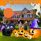 Yexmas 9FT Halloween Inflatable Black Cat with Pumpkin,Halloween Yard Decoration with 8 LED Lights,Blow Up Outdoor Lawn Decor