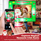 Yexmas 7FT Christmas Inflatable Santa Claus with Photo Frame, Blow Up Santa Claus Xmas Decorations for Outdoor Indoor, Built-in LED Light for Yard Gardern Lawn