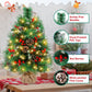 Yexmas 2PCS Pre-lit Artificial Mini Christmas Tree,24 Inch Small Tabletop Xmas Tree for Indoor Outdoor Christmas Decor