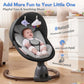 Babyeap Baby Swing for Infants, Electric Swing with Remote Control,5 Sway Speeds,Built-In Music,Pink