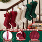 Yexmas 6pcs 20'' Christmas Stockings, Personalized Soft Plush Xmas Stockings, Large Christmas Stockings Hanging Ornaments for Xmas Tree Fireplace Party Family Holiday Decor