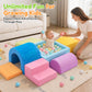 Yexmas 8-Piece Toddlers Climbing Toys, Soft Foam Climbing Blocks with Ball Pit, Indoor Climb and Crawl Activity Play Gym Set for Toddlers