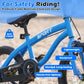 Enjoyrun 14" Kids Bike,Bike for Boys and Girls with Training Wheels,Children's Bicycles for Ages 3–7,Blue