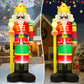 Yexmas 8FT Christmas Inflatable Nutcracker Soldier Blow Up Yard Decor with LED Light for Outdoor Christmas Party ,Garden and Lawn