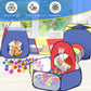 Yexmas 5 in 1 Kids Play Tent and Tunnels - Ball Pit for Toddlers, Basketball Hoop, 2 Crawl Tunnels, 2Pop-Up Playhouses Tent Set for Boys Girls Kids(No Ball)