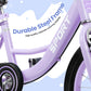 Enjoyrun 16" Kids Bike,Girls Bike with Training Wheels,Basket and Doll Seat,Bicycle for Children Ages 5-8,Purple