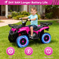 Yexmas 24V Kids ATV,Electric ATV for Kids 4 Wheelers Quad Car Toy, Ride On Toy Car As Gift for Kids,Pink