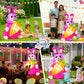 Yexmas Easter Inflatables Outdoor decorations,4FT Blow-Up Easter Bunny Holding a Carrot with Built-in LED Lights for Lawn Garden Yard decor