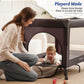 Babyeap 4in1 Baby Bassinet with Playard, 1-Step Fold Portable Playpen with Changing Table, Bedside Sleeper for Newborns, Black
