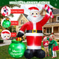 Yexmas 8FT Christmas Inflatable Santa Claus with Gift Bag,Christmas Blow Up with Built-in LED Lights for Indoor Outdoor Xmas Decoration