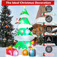 Lookfly 7.3ft Large Outdoor Christmas Inflatable Tree with Santa Claus A