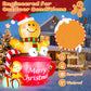 Yexmas 6FT Christmas Inflatable Gingerbread Man in Hot Cocoa Mug Blow Up Decor with LED Lights, Candy Cane, Marshmallows and Gift Box,  for Yard, Lawn,Garden