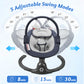 Babyeap Baby Swing for Infants,Electric Swing for Baby with Remote Control, 5 Speeds,Built-In Sounds,Pink