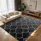 CozyDesg Soft Area Rugs for Living Room Bedroom,4ftx6ft Large Rug Fluffy Fuzzy Shag Shaggy Soft Plush Carpet,Black & Gold