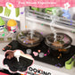 Lookfly Play Kitchens,68PCS Kids Kitchen Playset with Realistic Lights&Sounds,Toddler Kitchen Toy Gift for Boys and Grlis,Pink 32.3"H