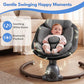Babyeap Baby Swing for Infants, Electric Swing with Remote Control,5 Sway Speeds,Built-In Music,Pink