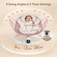 Babyeap Baby Swing for Infants - Smart Electric Swing with Bluetooth Control 5-point Harness,5 Sway Speed,10 Lullabies(Gray)