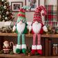Yexmas 2pcs Gnomes Plush Christmas Decorations, Handmade Santa Gnome Doll, Stuffed Figurine Xmas Ornaments for Home Indoor Tabletop Fireplace Party Holiday Decor