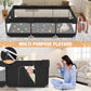 Babyeap Large Baby Playpen with Mat,71"x50"Playpen for Babies and Toddlers,Baby Play Yard Baby Fence Play Area Indoor Outdoor,Black