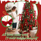 Yexmas 12pcs Burgundy Velvet Christmas Bows, Ribbon Bows Xmas Ornaments for Christmas Tree Home Party Staircase Door Wreath Garland Holiday Decor