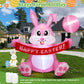 Yexmas 5ft Easter Inflatables,Blow Up Yard Decoration Happy Easter Bunny Decorations Built in LED Lights for Outdoor Lawn Garden Party