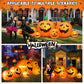 Yexmas 8 FT Halloween Inflatables Pumpkin,7 Pumpkins Halloween Outdoor Decoration with Built-in LED Lights,Halloween Blow Ups for Yard, Lawn, Garden Decor