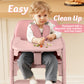 Babyeap Baby High Chair, Adjustable and Convertible Highchair for Babies and Toddlers, Foldable Design, Gray