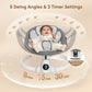 Babyeap Baby Swing for Infants - Smart Electric Swing with Bluetooth Control 5-point Harness,5 Sway Speed,10 Lullabies(Gray)