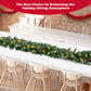 Yexmas 9ft Large Christmas Garland, Multi-Purpose Xmas Wreath with 90 LED Lights, Battery Operated