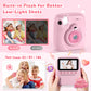 Yexmas Instant Print Toys Camera for Kids, 1080P HD Camera with 32GB SD Card, 3 Paper Rolls, Color Pens & Lanyard, Pink