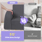 babyeap 2-in-1 Wide Base Kids Sofa,Fold Out Toddler Couch with Star Pillow,Soft Kids Chair for Reading, Playroom, Bedroom & Nursery,Deep Gray