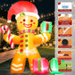 Yexmas 8 ft Christmas Inflatables Gingerbread Man Outdoor Decorations, Blow up Yard Christmas Decorations with Build-in LEDs for The Yard Lawn Garden