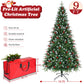 Yexmas 9ft Pre-Lit Artificial Christmas Trees,Green Xmas Tree with Large Christmas Tree Storage Bag, Berries, Realistic Artificial Christmas Trees for Home, Office, Party Decoration
