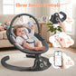 Babyeap Baby Swing for Infants,Electric Swing for Baby with Remote Control, 5 Speeds,Built-In Sounds,Pink