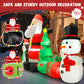 Yexmas 6FT Christmas Decorations Inflatables with Blow Up LED Lights, Santa Claus Snowman Penguin Gift Boxes & Christmas Tree for for Holiday Decor,Xmas Party,Yard, Garden and Lawn